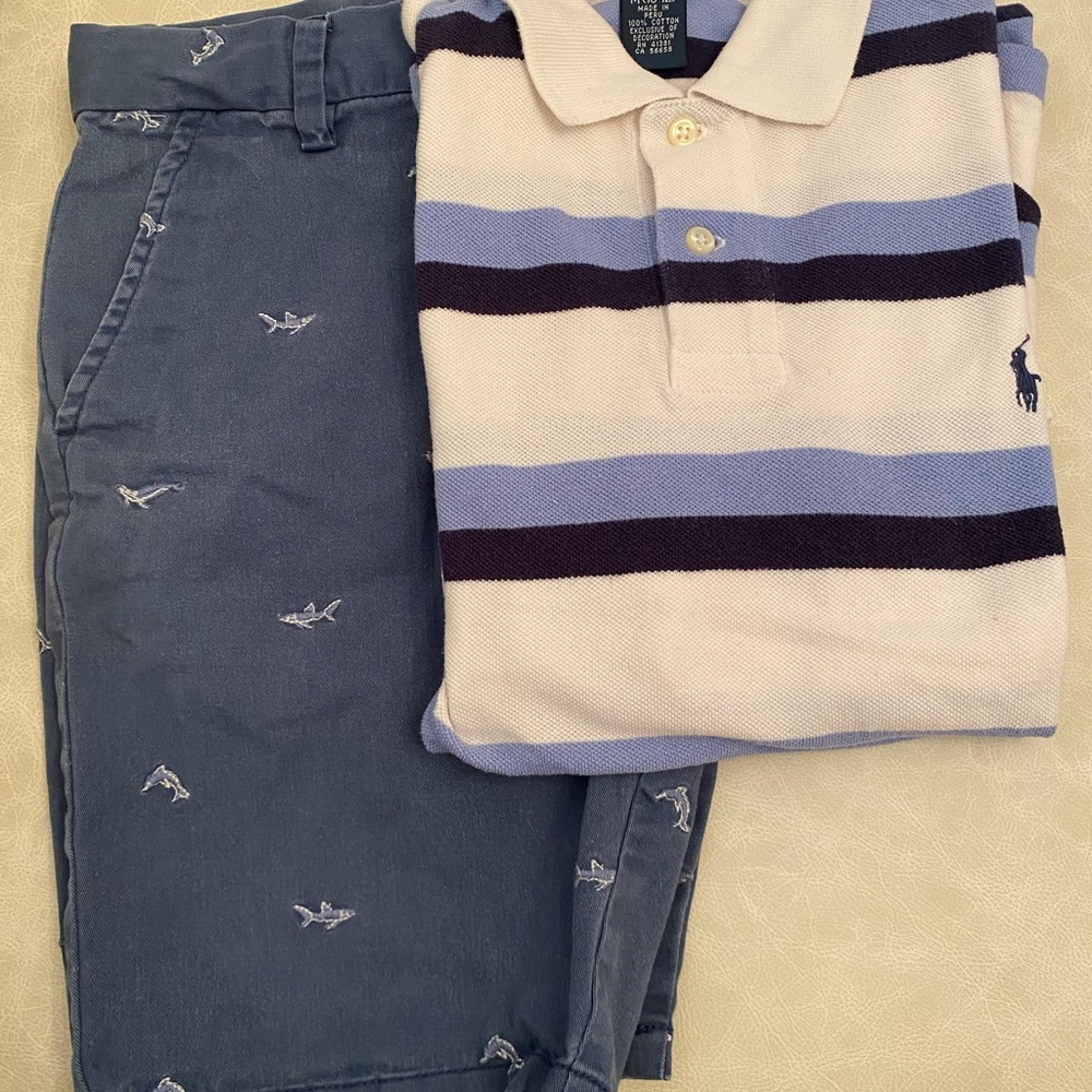 Boy’s Blue Polo by Ralph Lauren Shirt / Nordstrom Pants Bundle